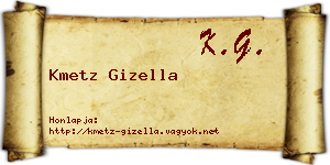 Kmetz Gizella névjegykártya